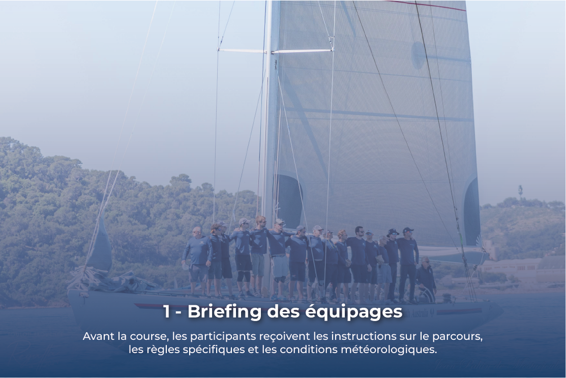 Visuel étape 1 - Briefing avant la course